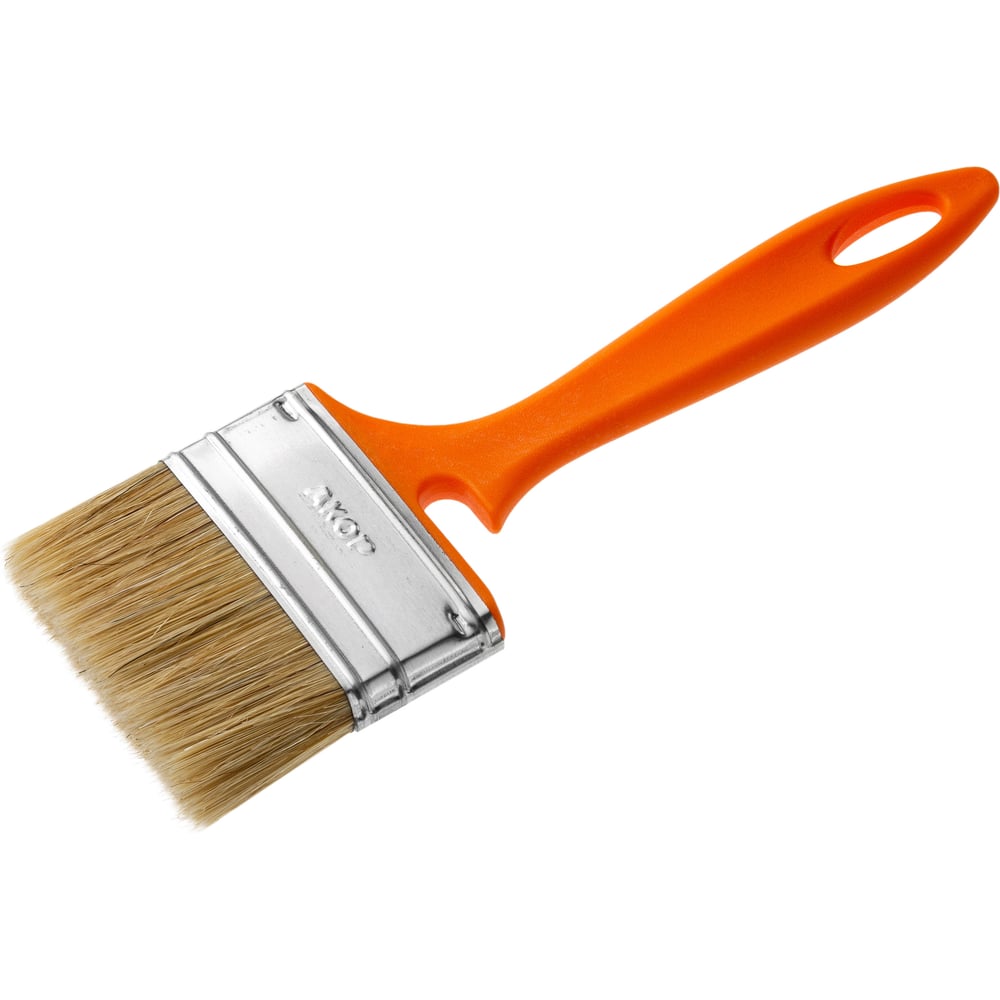 Изображение товара Кисть для фасада Акор 70 мм с натуральной щетиной и металлическим бандажом