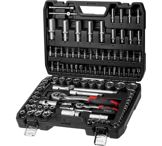 Изображение товара Набор инструментов STARTUL 1/4 , 1/2 6 граней 108 предметов PRO Stuttgart PRO-108S