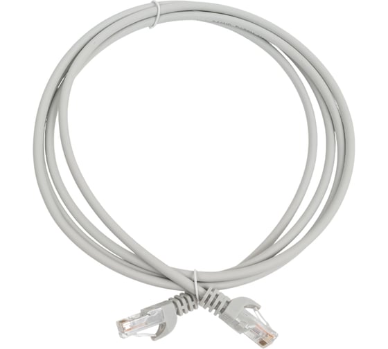 Изображение товара Коммутационный шнур ITK патч-корд, кат.5Е UTP, LSZH, 2м, серый PC01-C5EUL-2M