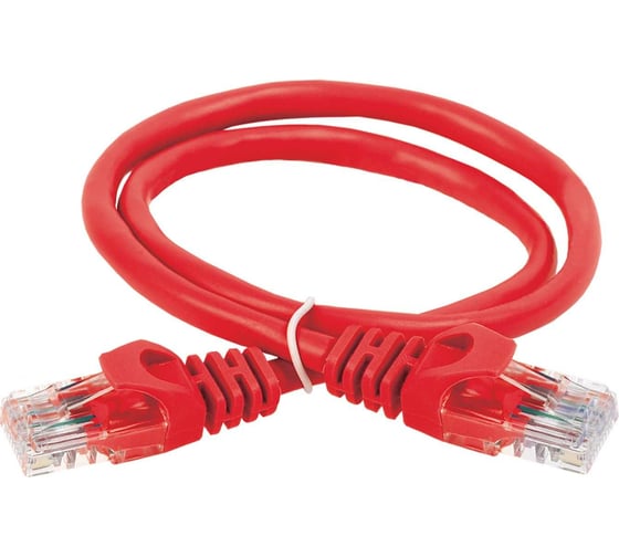 Изображение товара Коммутационный шнур ITK кат. 6 UTP PVC 5м красный PC04-C6U-5M