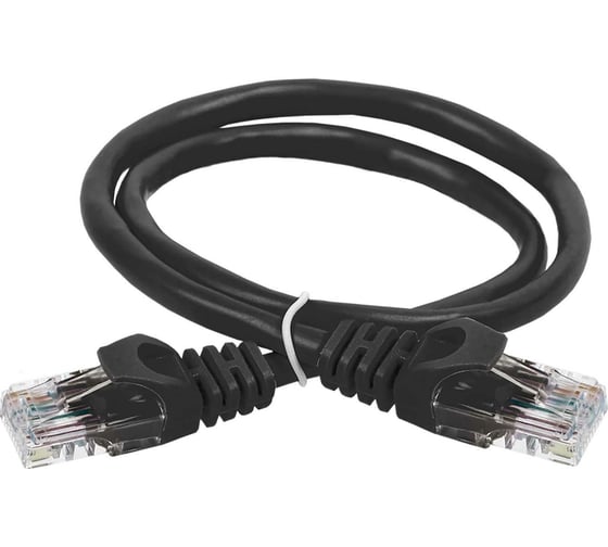 Изображение товара Коммутационный шнур ITK кат. 6 UTP PVC 3м черный PC09-C6U-3M