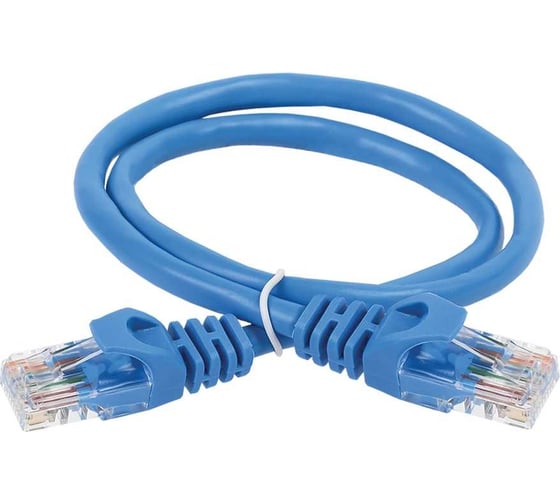 Изображение товара Коммутационный шнур ITK кат. 6 UTP PVC 2м синий PC03-C6U-2M