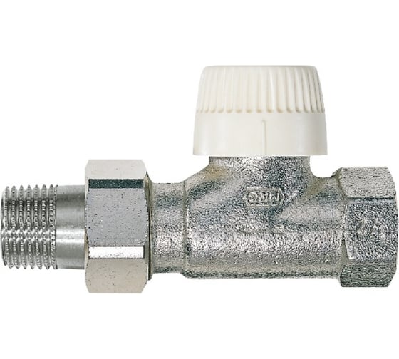 Изображение товара Вентиль для радиатора Honeywell Home 3/4 прямой, под термоголовку, никелированная латунь, конус, Kvs 0.72 V2000DVS20