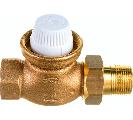 Изображение товара Вентиль для радиатора Honeywell Home 3/4 прямой, под термоголовку, KVS=5.0, бронза V2050DH020