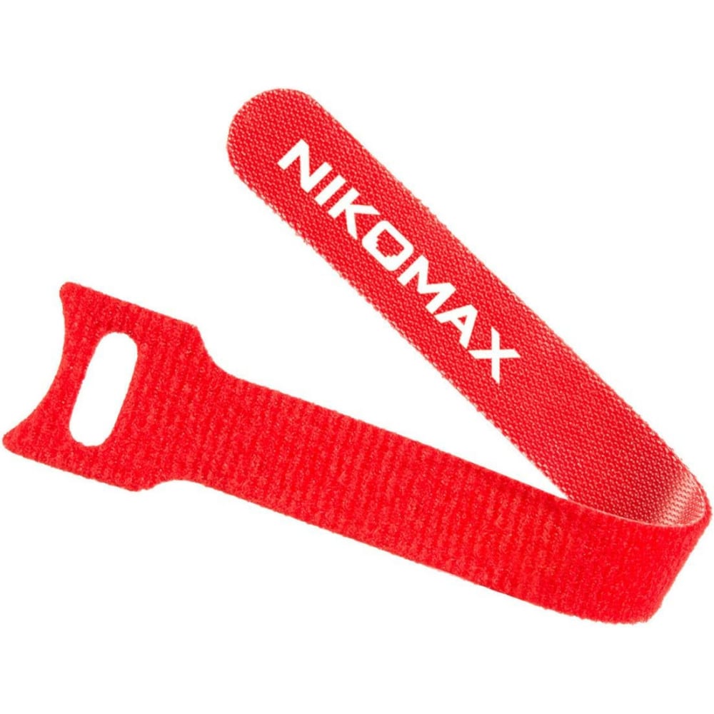 Стяжка-липучка NIKOMAX хомут липучка hyperline wasnr 5x16 rd красный 16 мм x 5 м