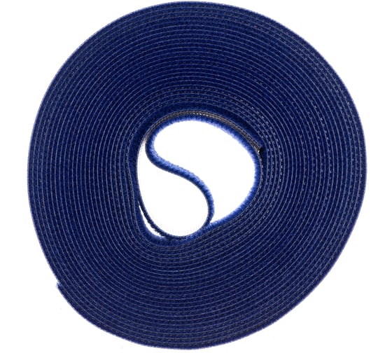 Изображение товара Стяжка-липучка NIKOMAX нарезаемая, в рулоне 5 м, ширина 15 мм, синяя NMC-CTV05M-15-RL-BL