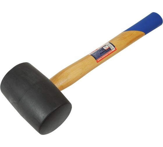 Изображение товара Киянка USP резиновая черная, 65 мм, 650 г, деревянная рукоятка прямого типа 45365