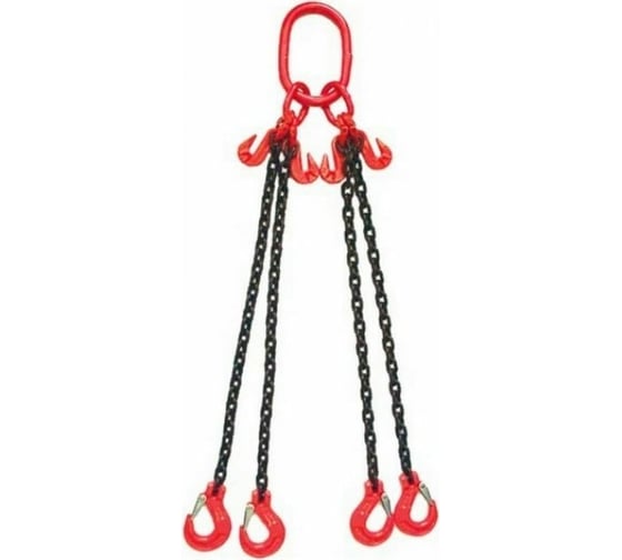 Изображение товара Цепной четырехветвевой строп с крюками укоротителями КанТраст  4СЦ 17/8000 4STS17008000R