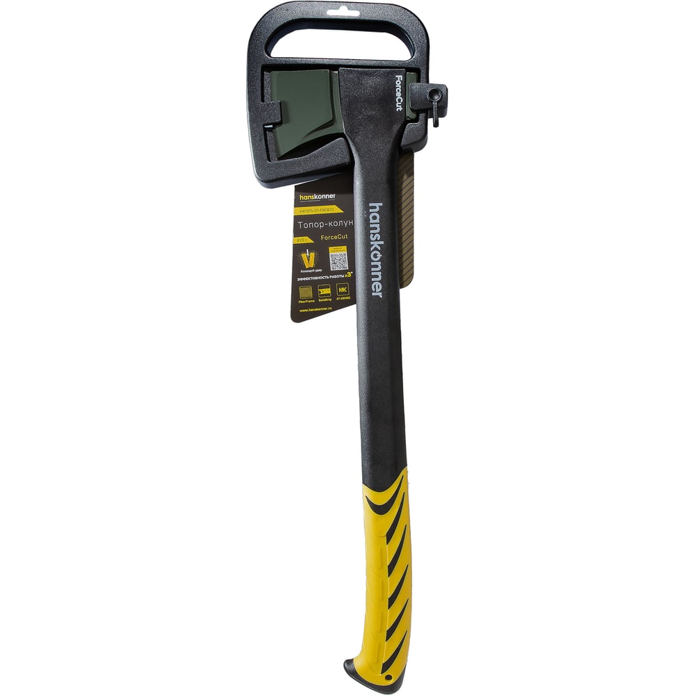 Изображение товара Кованый топор-колун Hanskonner 870 г с фибергласовой рукоятью и покрытием