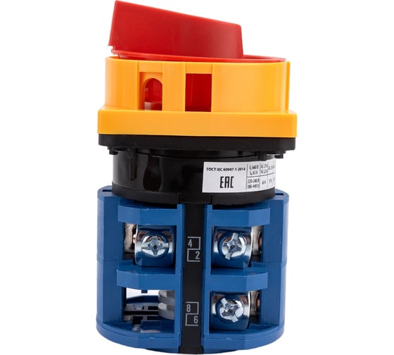 Изображение товара Кулачковый переключатель TDM ELECTRIC КПУ11У-63 /2098 откл-вкл 3Р SQ0715-0207