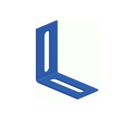 Изображение товара Угловой соединитель LANMASTER 50 мм, для стального лестничного лотка, серый LAN-LTS-L50-GY