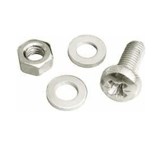 Изображение товара Набор винтов с большими шайбами для алюминиевого лестничного лотка LANMASTER 10 шт. LAN-LTA-FIXSET-B