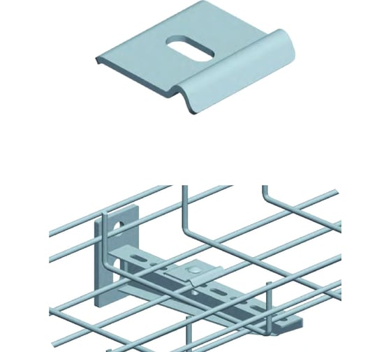 Изображение товара Скоба для крепления лотка к полу LANMASTER Ф4.0-6.0 мм LAN-MT-KLO-EZ