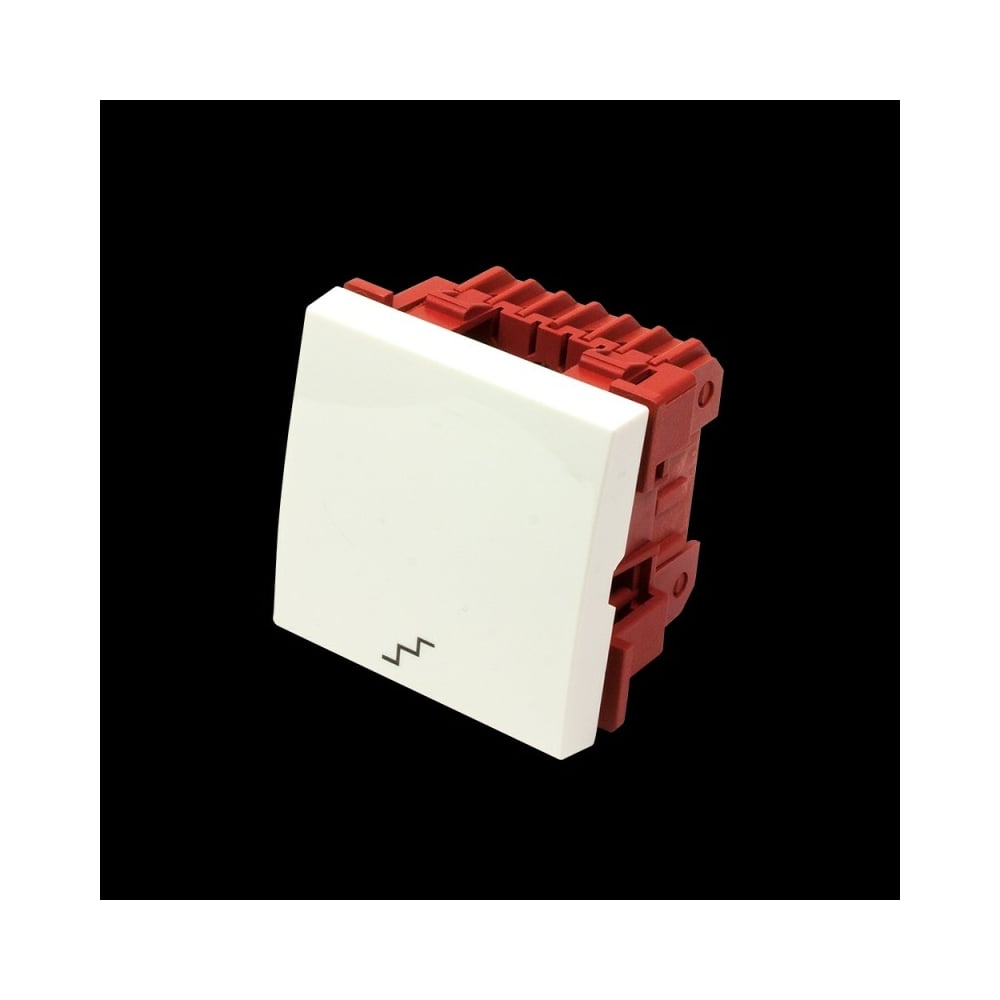 Изображение товара Переключатель 3-контактный LANMASTER одноклавишный, 45х45, значок лестиница, белый LAN-EC45x45-S1S-WH