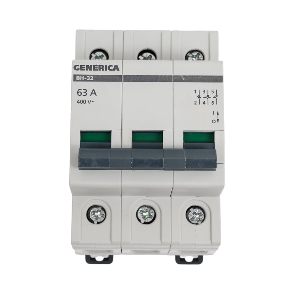 Изображение товара Выключатель нагрузки GENERICA ВН-32 3Р 63А модульный IP20