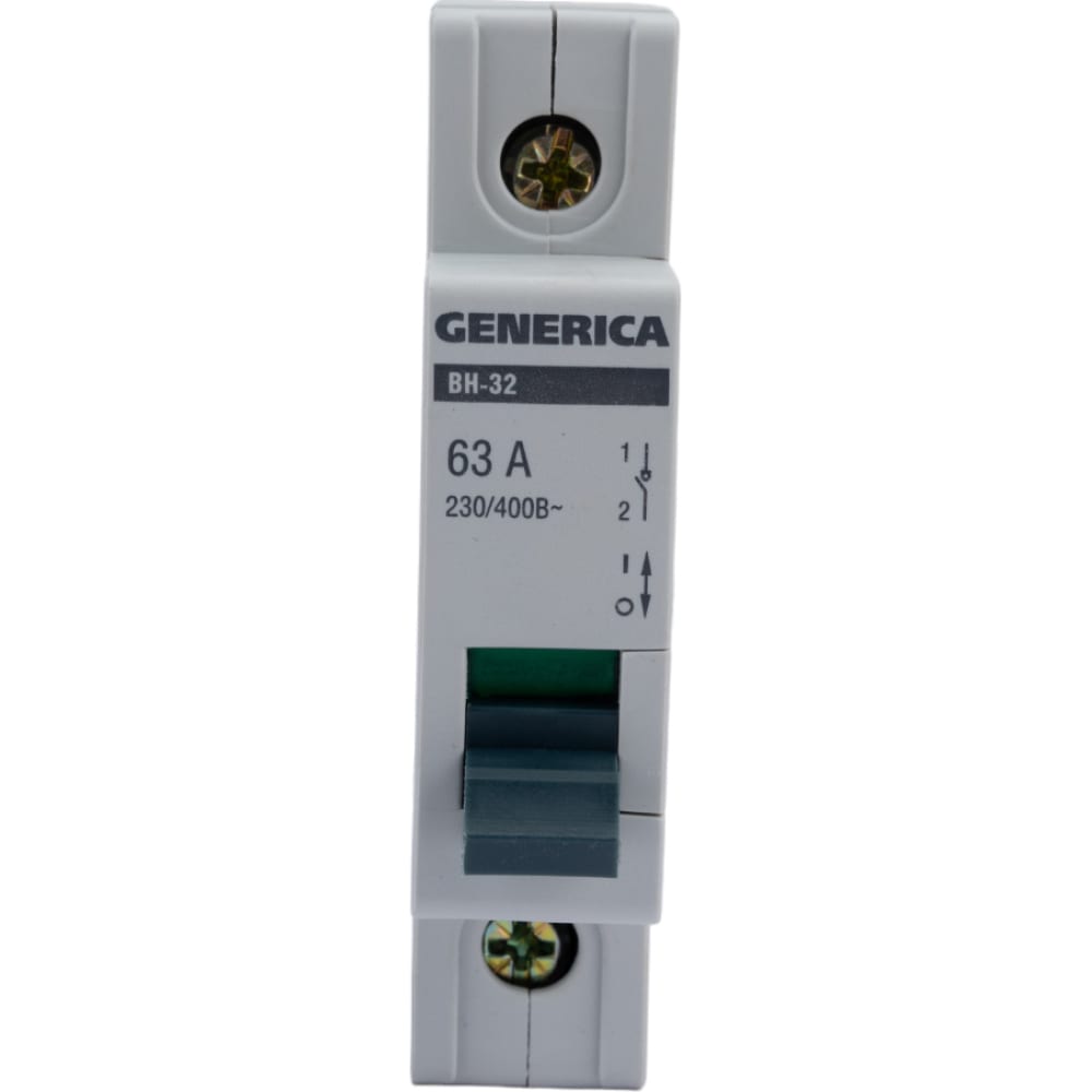 Выключатель нагрузки GENERICA удлинитель на катушке iek ук40 с т з 4 места 2p pe 40м 3х1 5мм2 generica