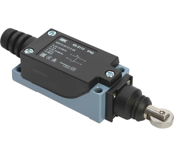 Изображение товара Концевой выключатель IEK КВ-8112 толкатель с роликом IP65 KKV12-8112-2-65