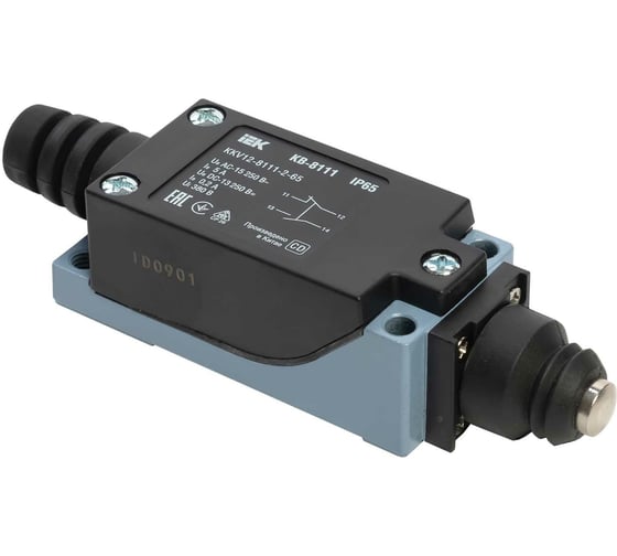 Изображение товара Концевой выключатель IEK КВ-8111 толкатель купольный IP65 KKV12-8111-2-65