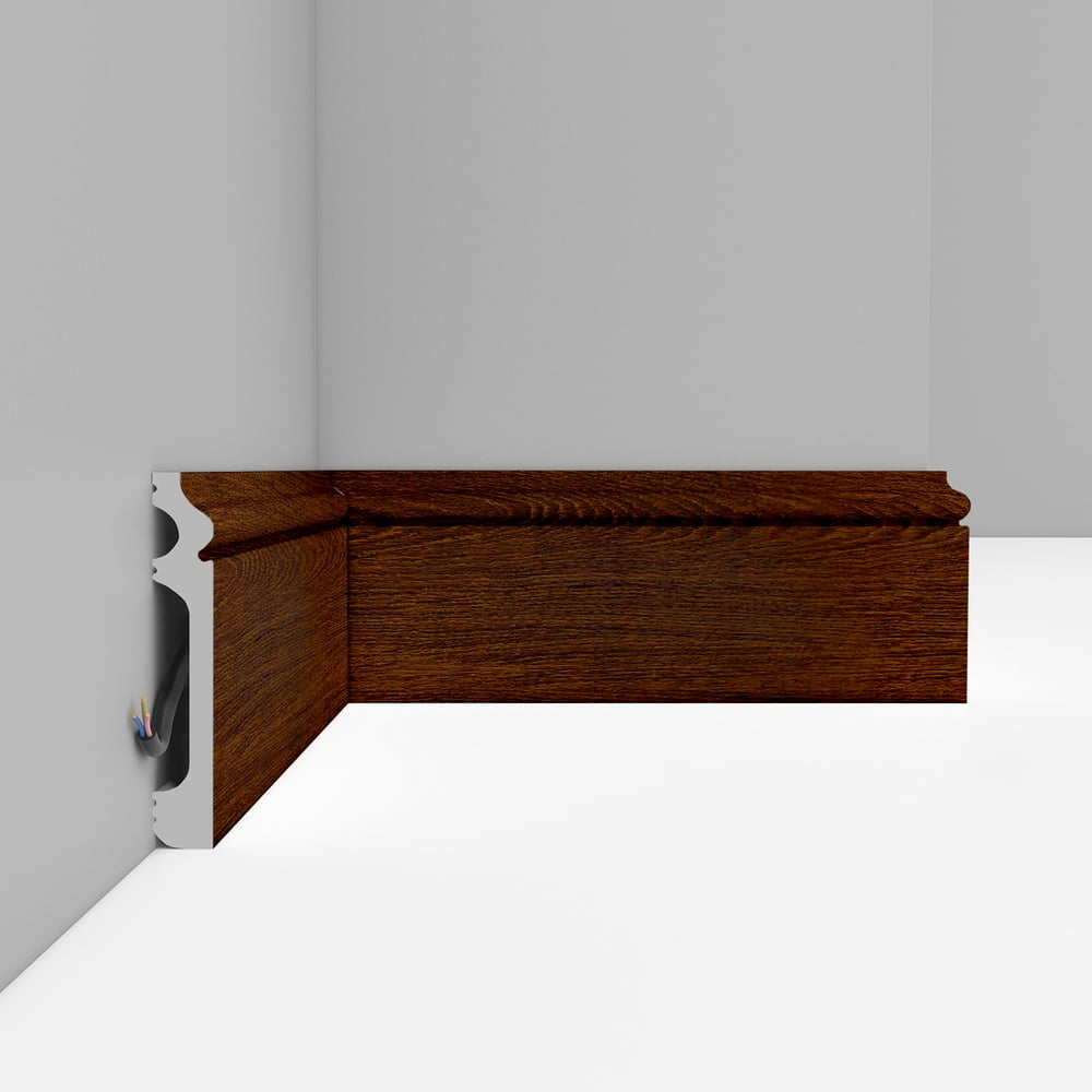 Изображение товара Плинтус Decomaster D005-75 ДМ Wood Каштан 79x13x2400