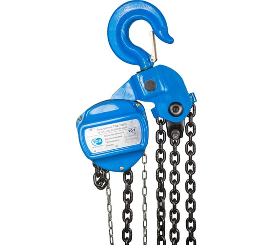 Изображение товара Ручная шестеренная таль TOR ТРШ (C) 10Тх6М 1021826