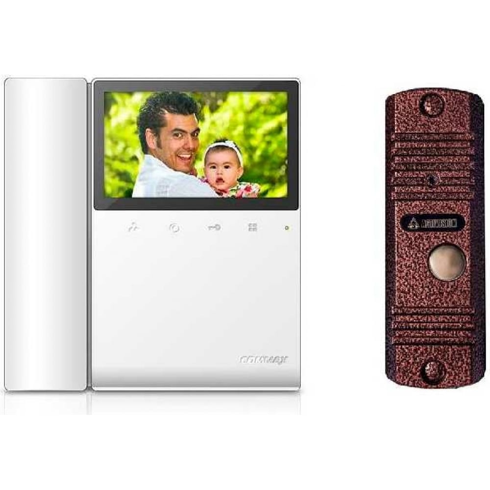Комплект видеодомофона и вызывной панели COMMAX комплект ip домофон fox
