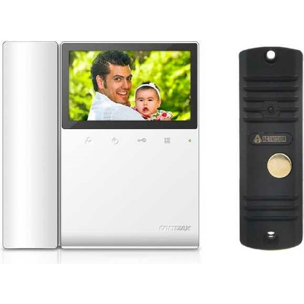 Комплект видеодомофона и вызывной панели COMMAX малой одиночной панели комплект для утепленного фасада kopos
