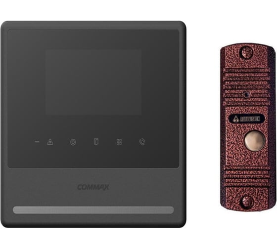 Изображение товара Комплект видеодомофона и вызывной панели COMMAX CDV-43Y( Black)/AVC305 CDV-43Y(Black)/AVC305