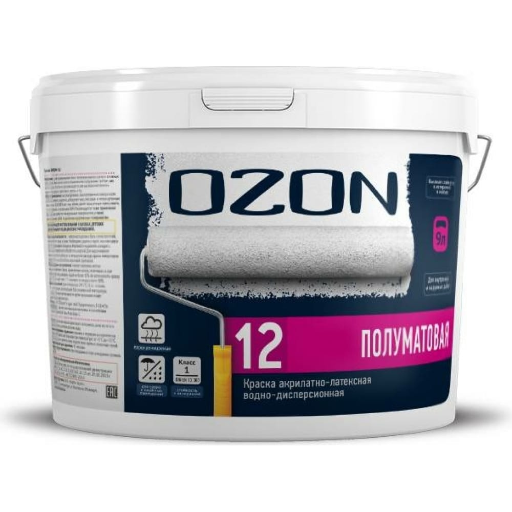 Моющаяся акрилатно-латексная краска OZON дизайнерская интерьерная акрилатно латексная краска ozon