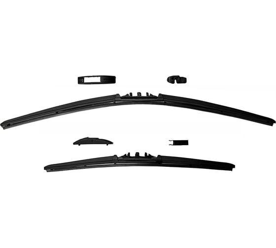 Изображение товара Комплект щёток стеклоочистителя Heyner HYBRID 2 шт (60 см и 40 см) + адаптер B1 2 шт, 20010