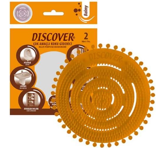 Изображение товара Ароматическая сетка для писсуара DISCOVER 2 шт, аромат Balmy DSR 7381-1