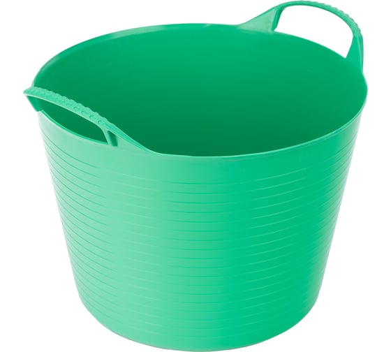 Изображение товара Гибкое сверхпрочное ведро СИБРТЕХ 28 л, зеленое 67512