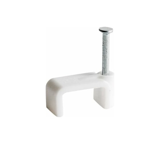 Изображение товара Плоская скоба Экопласт 8.2x5.4x9 пластик, размер гвоздя 2,05x22 мм, 50 шт. 47109-50