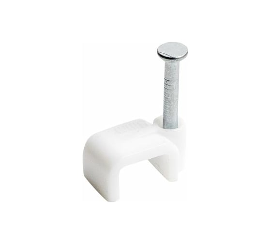 Изображение товара Плоская скоба Экопласт 7x5x8 пластик, размер гвоздя 2,05x19 мм, 50 шт. 47108-50