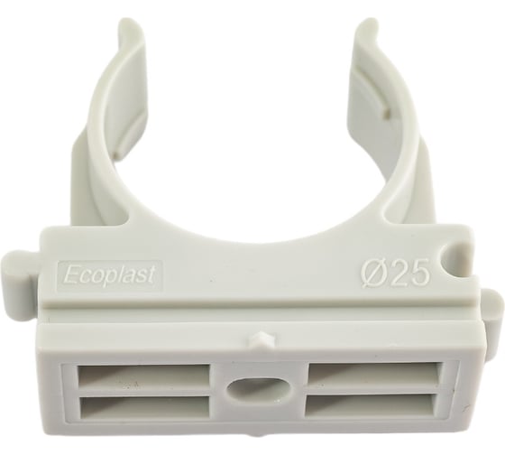 Изображение товара Держатель-клипса для труб Экопласт CFQ25, D25 мм, для монтажного пистолета, 10 шт. 41525-10