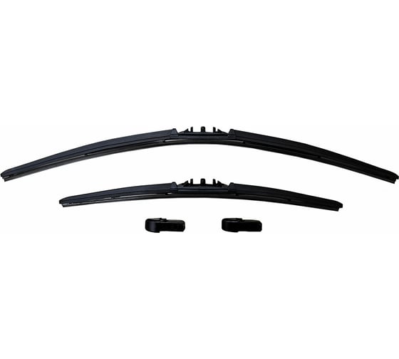 Изображение товара Комплект щёток стеклоочистителя Heyner HYBRID 2 шт (65 см и 53 см) + адаптер SLIM TOP 2 шт, 20050