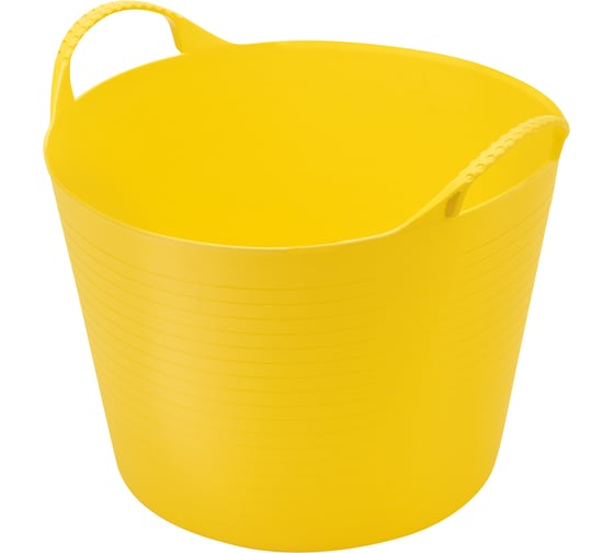 Изображение товара Гибкое сверхпрочное ведро СИБРТЕХ 28 л, желтое 67513