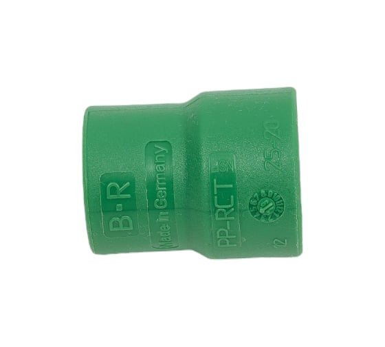 Изображение товара Переходная муфта Banninger полипропиленовая, зеленая, 25x20 мм 7321070611