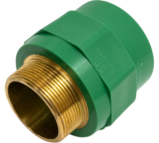 Изображение товара Комбинированная муфта Banninger полипропиленовая, зеленая, 63x2 НР 7R11118011