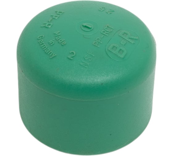 Изображение товара Заглушка Banninger полипропиленовая, зеленая, 25 мм 7341070011