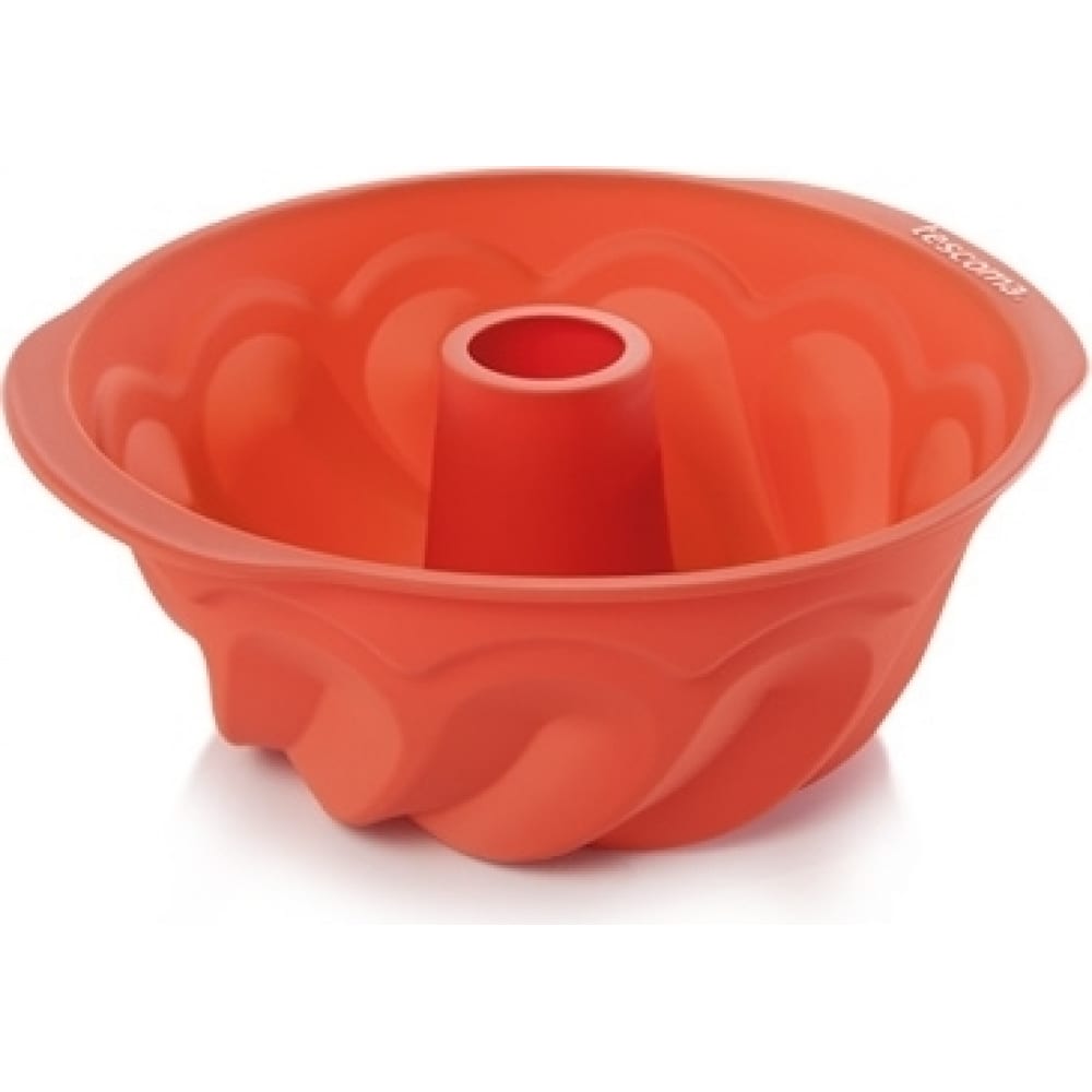Высокая форма для кекса Tescoma форма силиконовая для выпечки доляна чемпион 12 ячеек 24×16×2 см оранжевый