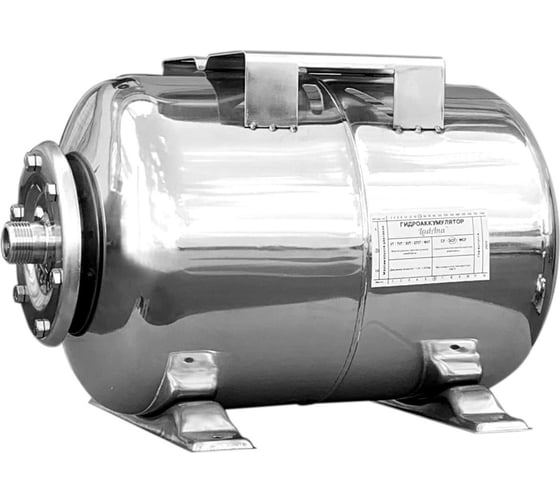 Изображение товара Гидроаккумулятор горизонтальный из нержавеющей стали 24 л LadAna 110108005