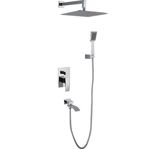 Изображение товара Душевая система Gappo 35к G7107 лейка "Тропический душ" встраиваемая, хром 533234