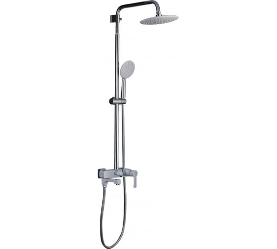 Изображение товара Душевая система Gappo 35к G2402-8 лейка "Тропический душ" белый-хром 548419