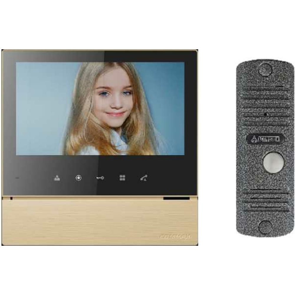 Комплект видеодомофона и вызывной панели COMMAX козырек для настенной монтажной вызывной панели серии ds kv6103 6113 hikvision