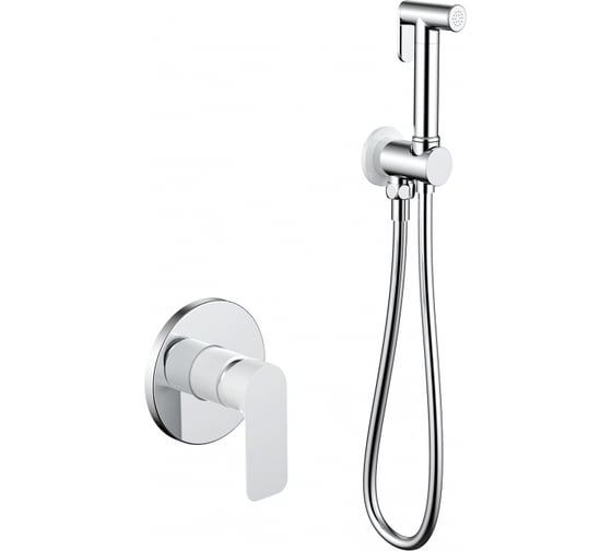 Изображение товара Смеситель для биде Gappo 40к G7248 с гигиенической лейкой, белый хром 540491