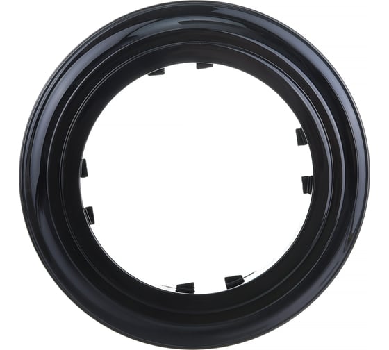 Изображение товара 1-постовая рамка LK Studio круглая, черная, LK Vintage-Classic 889108-1