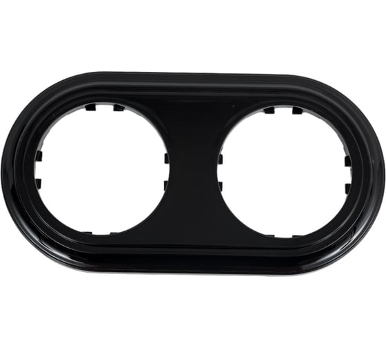 Изображение товара 2-постовая рамка LK Studio круглая, черная, LK Vintage-Classic 889208-1