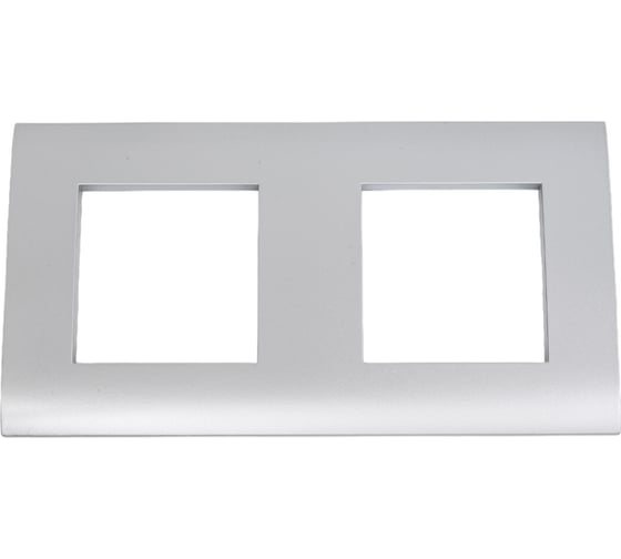 Изображение товара 2-постовая рамка LK Studio, серебристый металлик, LK45 854203-1