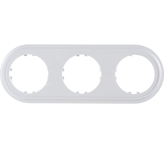Изображение товара 3-постовая рамка LK Studio круглая, белая, LK Vintage-Classic 889304-1