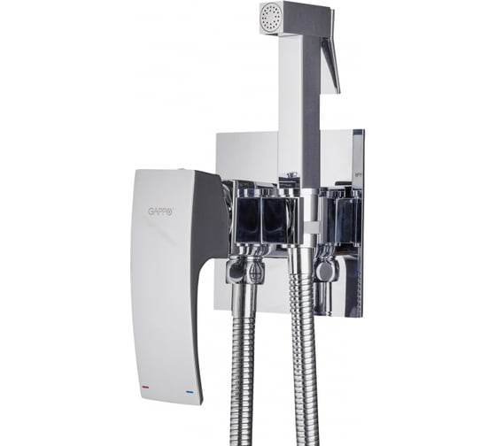 Изображение товара Смеситель с гигиеническим душем Gappo 35к G7207-1 встраиваемый, хром 547119